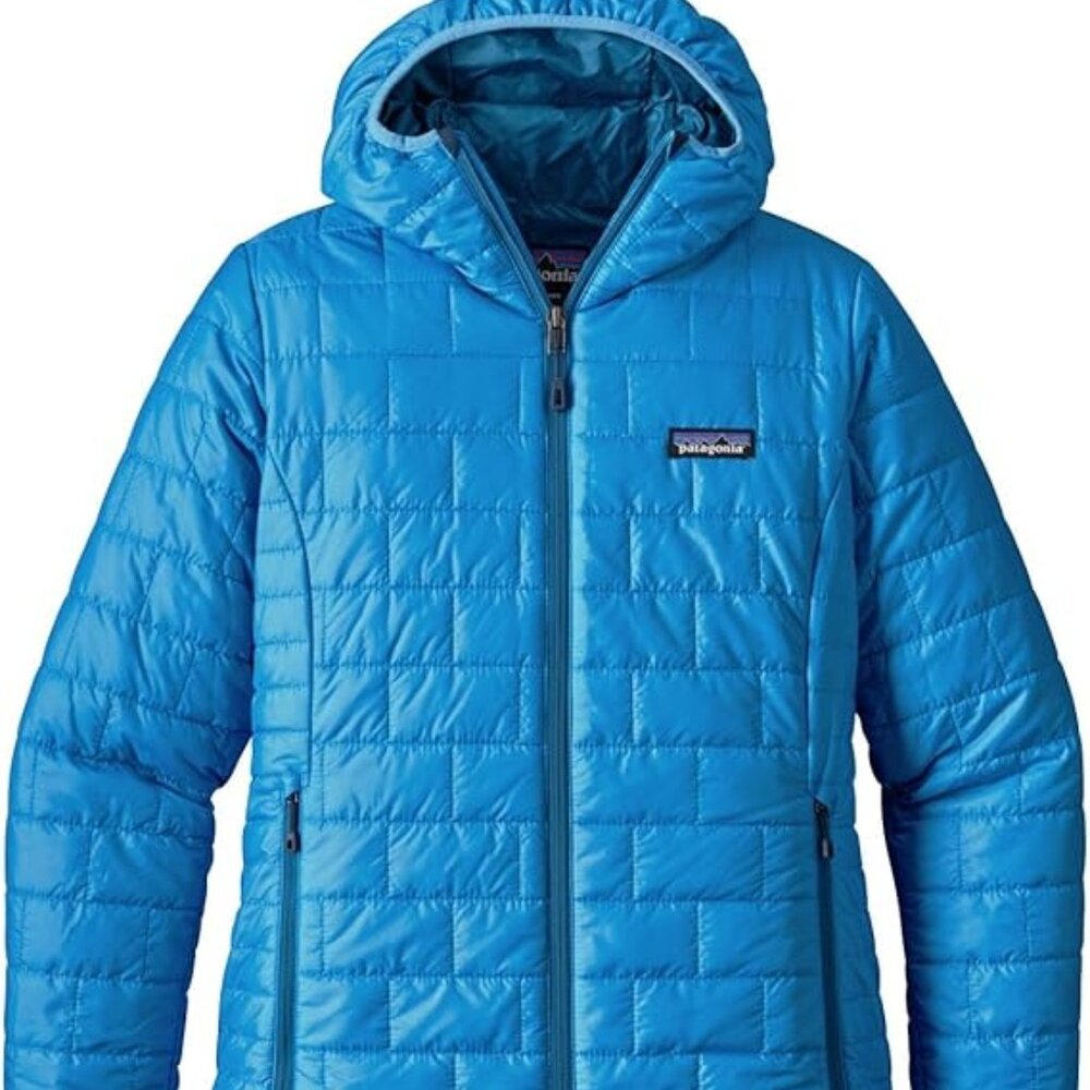 Patagonia Women's Aqua Blue Nano Puff Thermoball Insulated Puffer Jacket Size XS